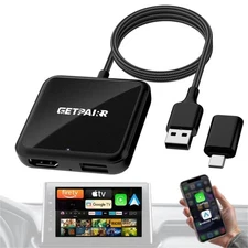 4-in-1 Wireless Carplay/Android Auto & Car TV Mate Max Convert Wired to Wirel...