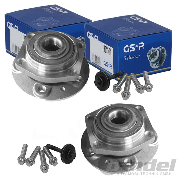 2X GSP RADLAGER-SATZ Vorne Beidseitig Passend FÜR Volvo C70 S70 V70 Links+Rechts-image
