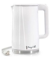 White MegaChef Kettle 1.7L Capacity, BPA Free, Cool Touch, MG-LT8718W, Open Box
