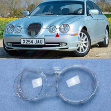 For Jaguar S-type 1997-2007 Left Front Headlight Transparent Lens Housing