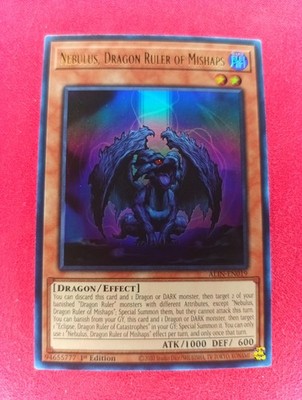 Nebulus, Dragon Ruler of Mishap Ultra Rare ALIN-EN019 Near Mint Yugioh TCG
