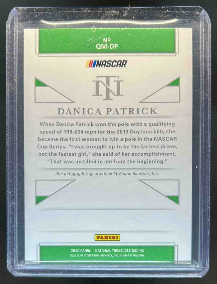 2020 National Treasures Danica Patrick Qualifying Marks Auto #55/99 - Image 2 of 2