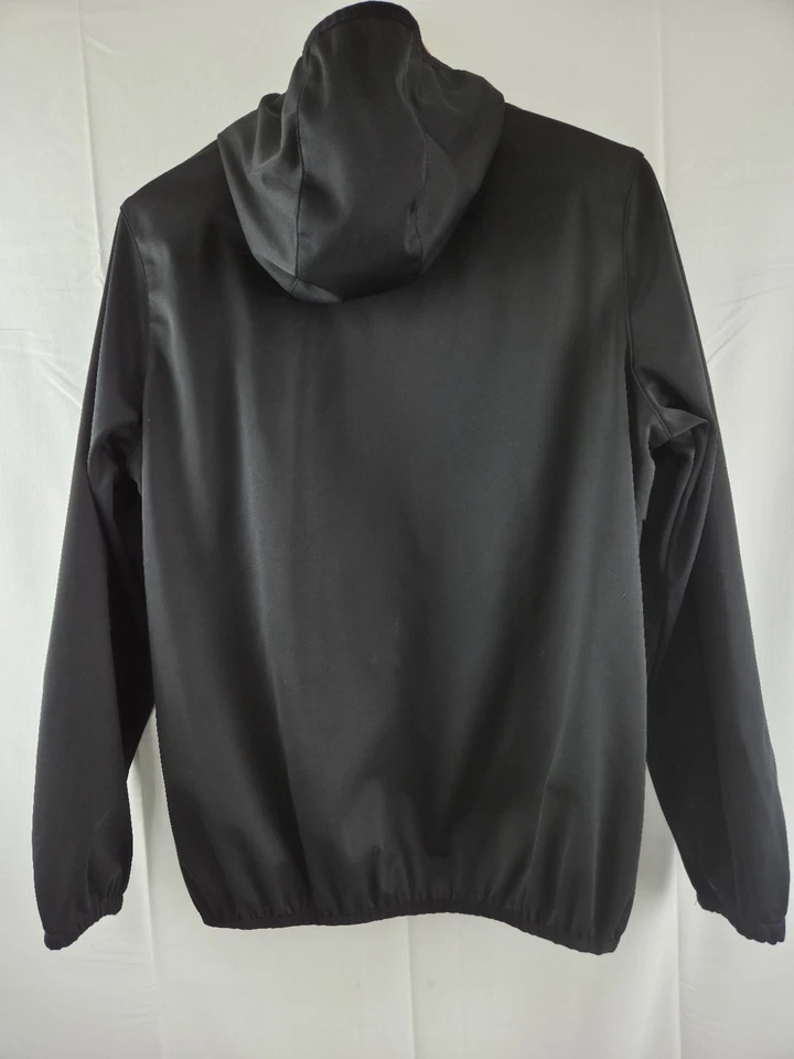 Pullover New Balance Negro Suave Shell Ligero Poliéster 1/4 Cremallera Niños Talla XL Foto 3 de 4