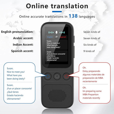 Portable Language Translator Device with 138 Languages Voice Real Time transl..