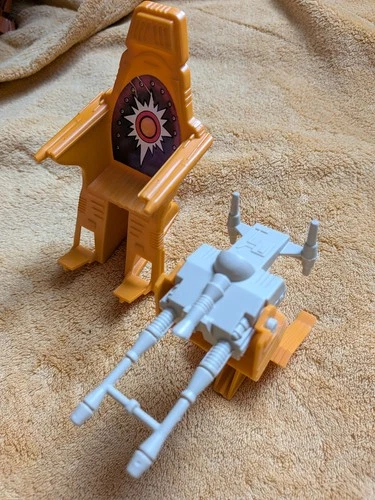 Vintage 1981 MOTU Castle Grayskull Throne Chair + Cannon Mattel