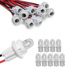 T10 Extension Harness - Plug Connector with 10 Bulbs and 10 Sockets for Brake, T
