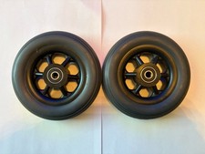 Wheelchair 5" dia caster wheels . Pair. Quickie,Tilite,Ki mobility.