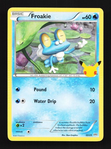 Froakie 22/25 LP McDonald's Collection 2021 English Pokemon Card TCG
