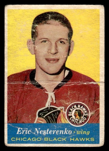 Eric Nesterenko #24 1957 Topps card