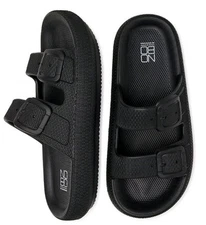 NOBO  Women's Comfort Slip-On Slide Sandals Open Toe Color Black Size 6
