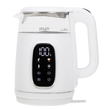 Bouilloire électrique en verre avec réglage de la température 1,7 L LED 40-100°C