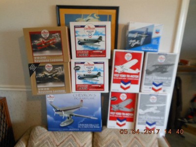 CHEVRON STANDARD ERTL  AIRPLANES ENTIRE SERIES (((  FAC-SEALED / MINT BOXES  )))