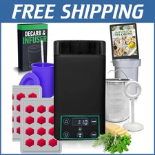 Compact 1oz Decarboxylator & Infuser for Butter, Oils, and Homemade Gummy Treats