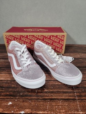 VANS Old Skool Skate Two Tone Glitter Orchid Sneakers US Size 6