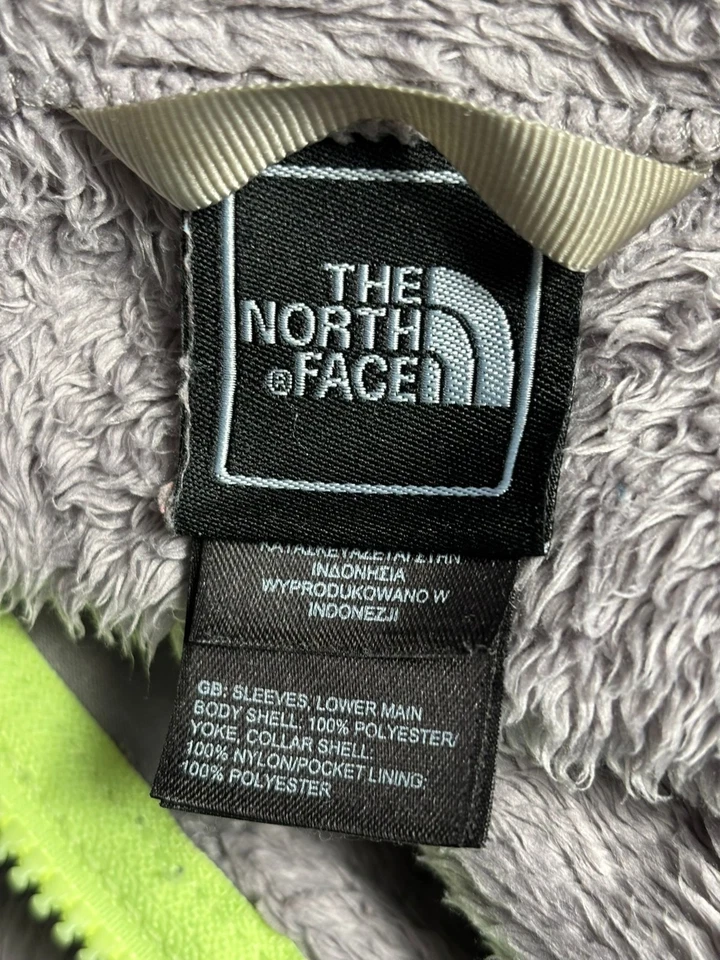 Chaqueta polar The North Face jóvenes niñas talla XL (18) gris cremallera completa súper suave Foto 3 de 4