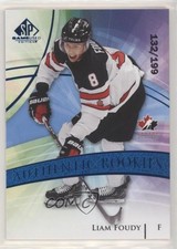 2020 SP Game Used Authentic Rookies Team Canada Blue Burst /199 Liam Foudy 0gn4