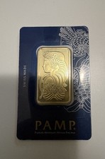 1 oz Gold PAMP Suisse Lady Fortuna Veriscan® Bar with Assay .9999 Fine 4000.00 per troy oz