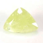EXCELLENT GEM UNHEAT CANARY YELLOW COLOR STIBIOTANTALITE - TRILLION CUT