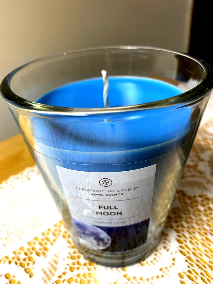 Yankee Candle Ches Bay ARCTIC LIGHTS vaso azul 11,5 oz nuevo envío gratuito Foto 4 de 4