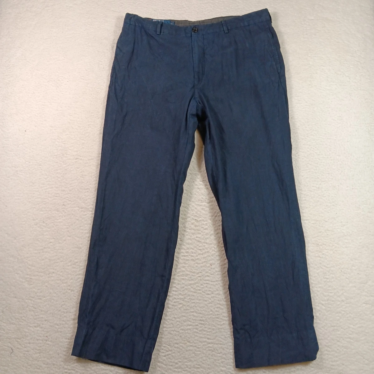 Polo Ralph Lauren Blue Linen Pants for Men for sale | eBay