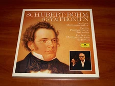 SCHUBERT SYMPHONIEN 8 BOHM BERLIN 5x LP BOX *RARE* DEUTSCHE GRAMMOPHON VINYL LTD