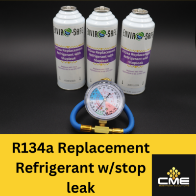Enviro-Safe Auto AC R34a Replacement Refrigerant with Stop Leak, 3