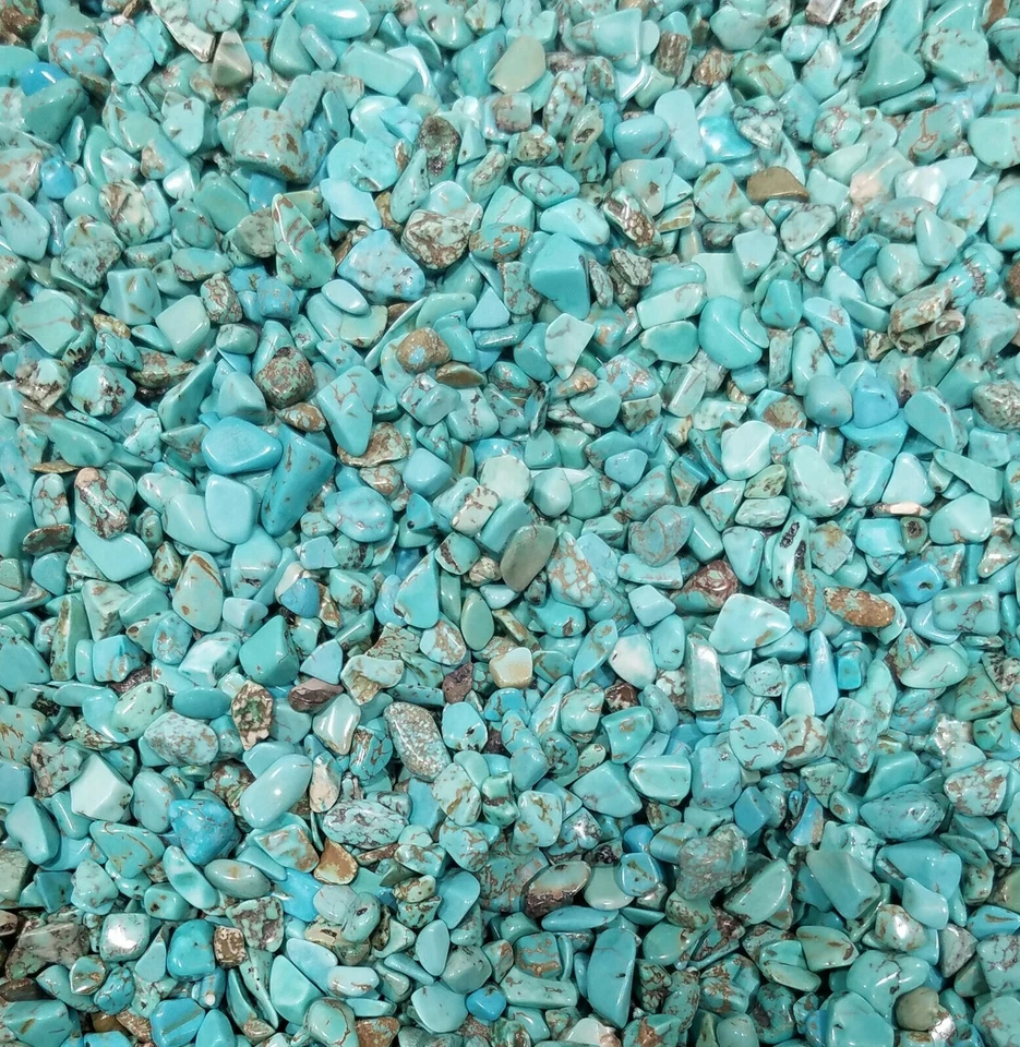 Gemischte Arizona Türkise Rohsteine 200 Carat = 40 Gramm 4 bis 8 mm - Bild 3 von 3