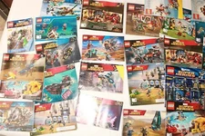 LOT OF 100 LEGO INSTRUCTION MANUALS ONLY - City Super Heroes +