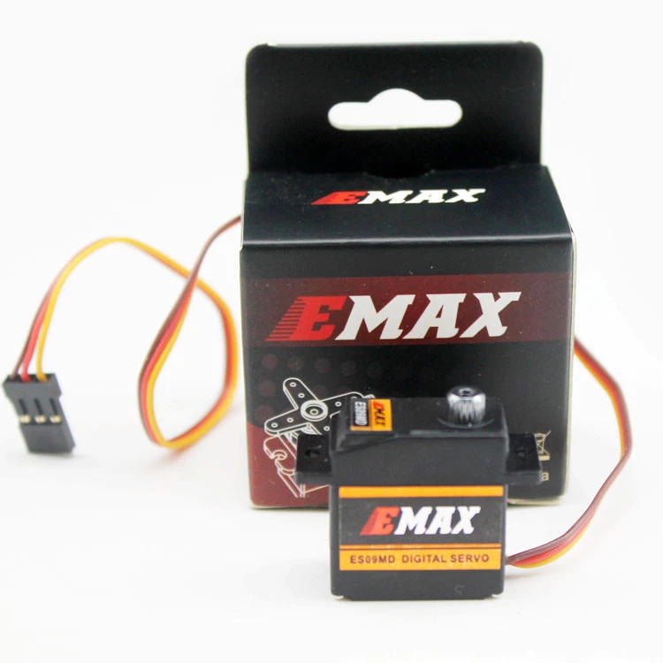 4Pcs EMAX ES09MD Dual-bearing Metal Gear Digital Servo For RC Helicopter Plane - Image 4 of 4