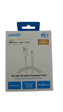 MFi-Certified Anker 6' Braided Lightning to USB-A Charging Cable - White
