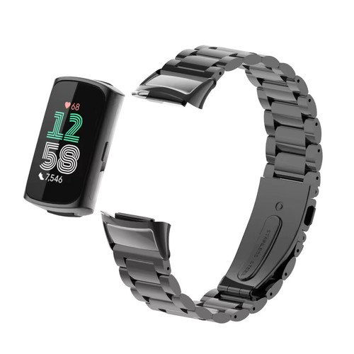 Stainless Steel Strap+Soft TPU Case Coverfor Fitbit Charge 5 Metal Wristband - Picture 10 of 16