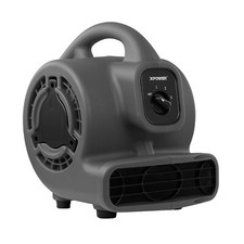 XPOWER P-80 Black Portable Air Mover Fan Sturdy Construction Compact Mini Blower