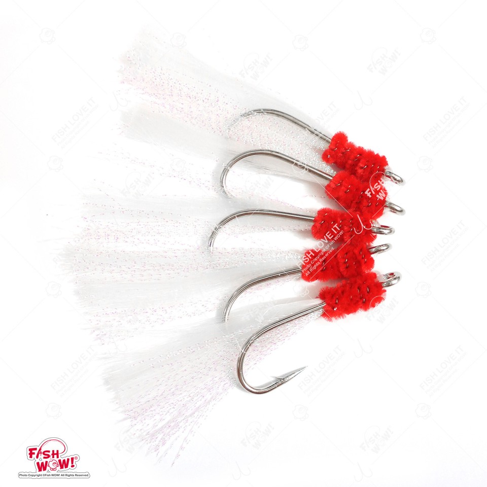 200 Hameçons De Pêche 7/0 Pour Leurres Crevettes - Krystal Flash, Non Montés - Idéaux Pour Poissons De Roche Et Carnassiers