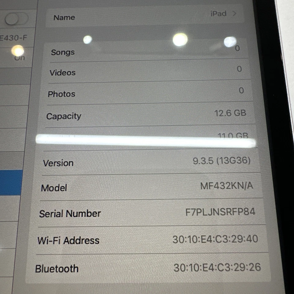 Apple iPad mini 1st Gen -A1432 - Wi-Fi Only -old model- Grey Cheap Tablet read d - Image 3 of 3