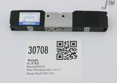 、、、、 30708 FESTO MAGNETIC VALVE (NEW) MYH-5/3G-M5-L-LED | eBay