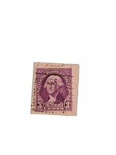 Rare -- George Washington stamp 1932 U.S. United States postage 3 cent VFU stamp