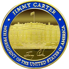 BB-002 39th President Jimmy Carter Challenge Coin White House POTUS coin
