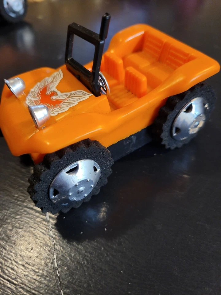Buggy Climbing Tumble Car Rugged Off-road Tires w/ firebird logo vntg toy - Image 2 of 4