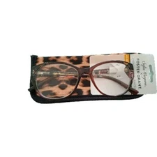 Foster Grant Sofia Vergara Reading Glasses FGSV 23603 Bry +1.25 with soft case