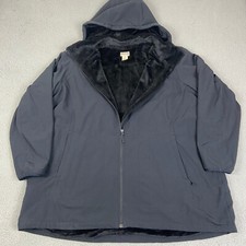 Duluth Trading Jacket Womens 2x Black Plus Frostmite Parka Insulated Hooded