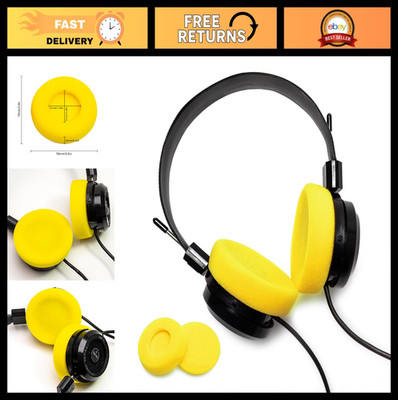 Comfortable Foam Ear Pad Cushions for Sennheiser & Grado Headphones - Yellow
