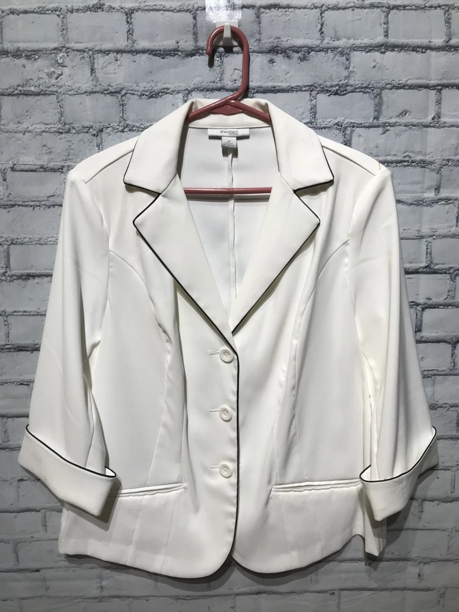 Dressbarn White Solid Coats, Jackets & Vests for Women for sale | eBay