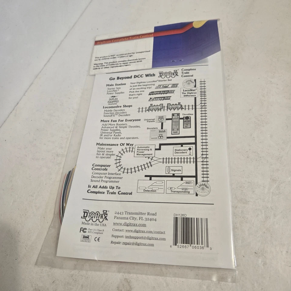 Digitrax DH126D HO DCC Decoder. New. Sealed. - Image 4 of 4