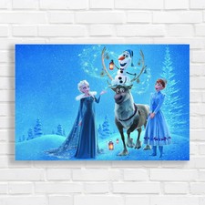 Frozen Enchanted Snowscape Original Canvas Print Large Picture Wall Art