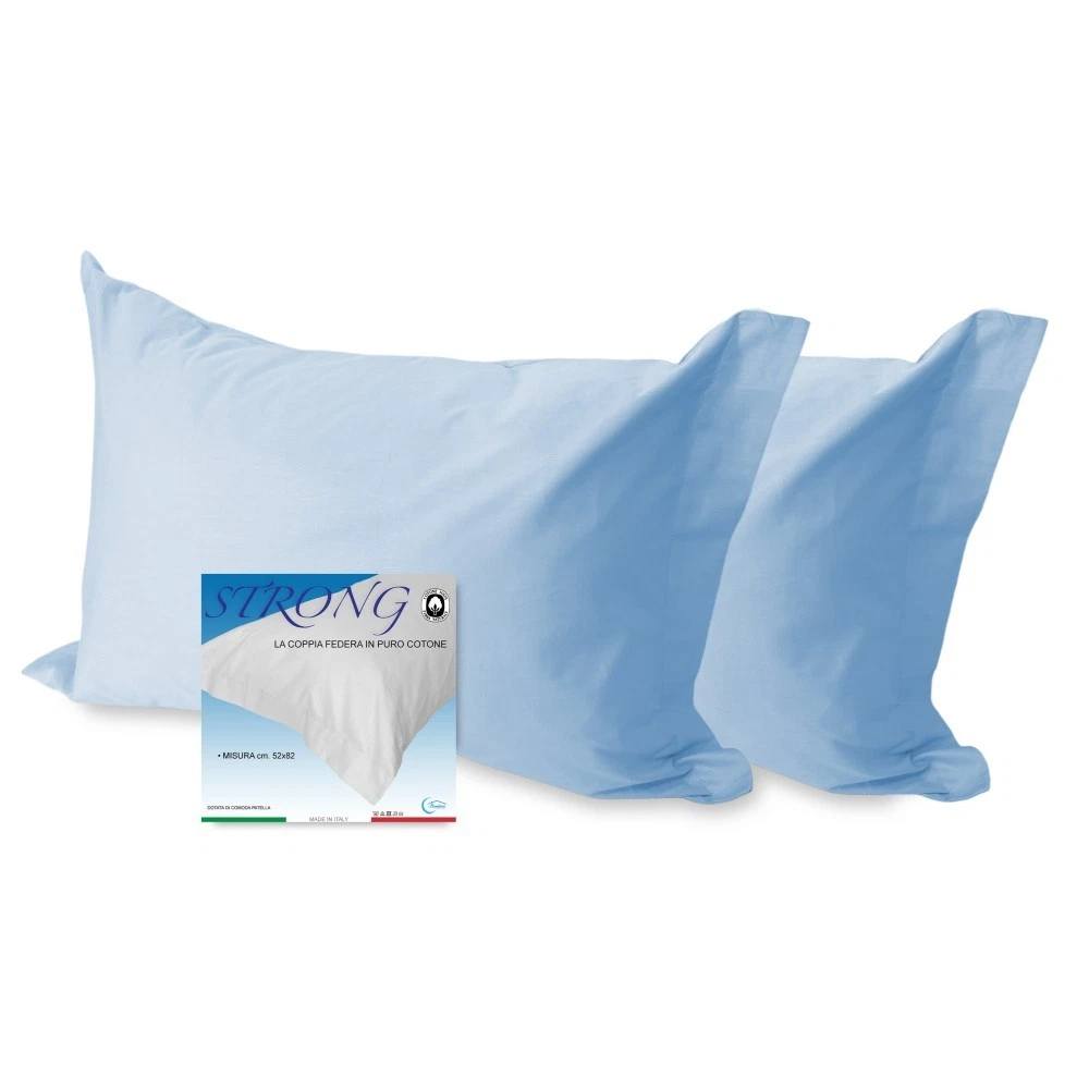Federe per cuscino x2 cotone percalle a 120 fili - Righe Mikado