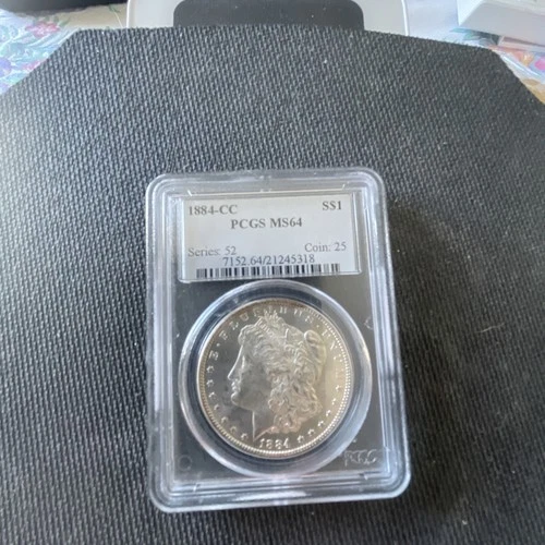 1884-CC Carson City Silver Morgan Dollar PCGS MS64