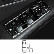 For Mercedes-Benz GLA 2014-2020 Window Lift Lock Switch Panel Real Carbon Fiber