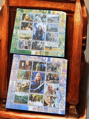 Lot de timbres anciens rétro Le Seigneur des Anneaux collection vintage philatél