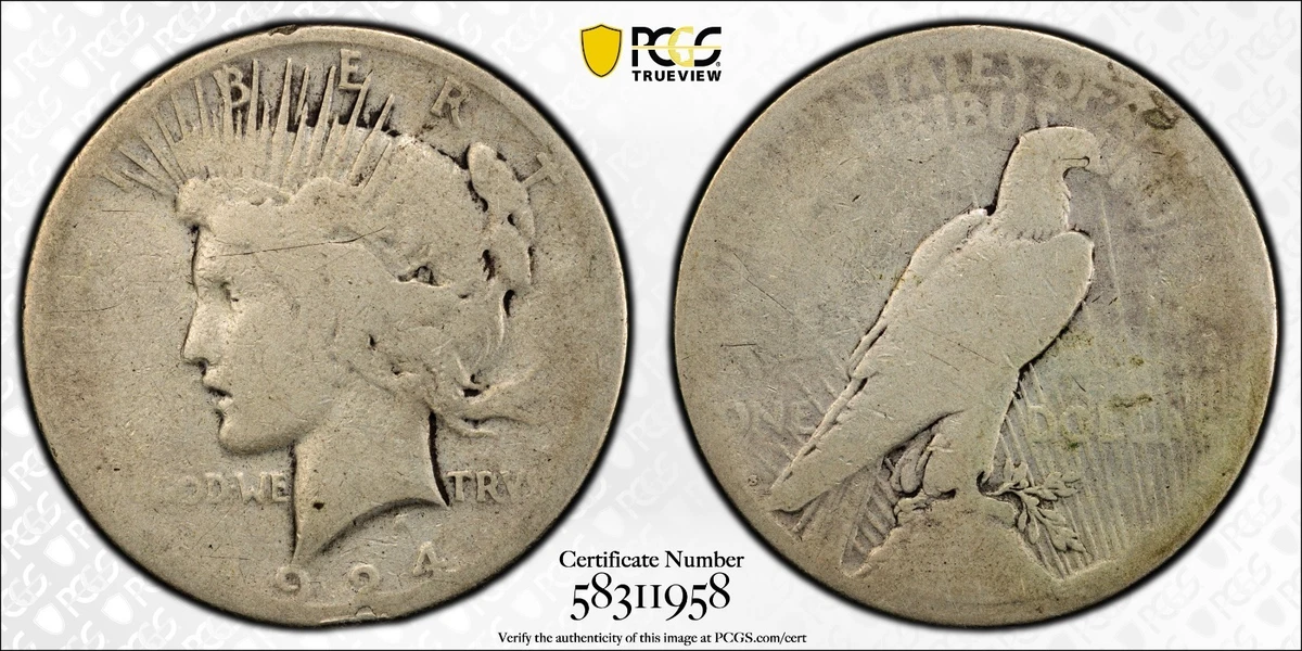 1924 Peace Dollars for sale | eBay