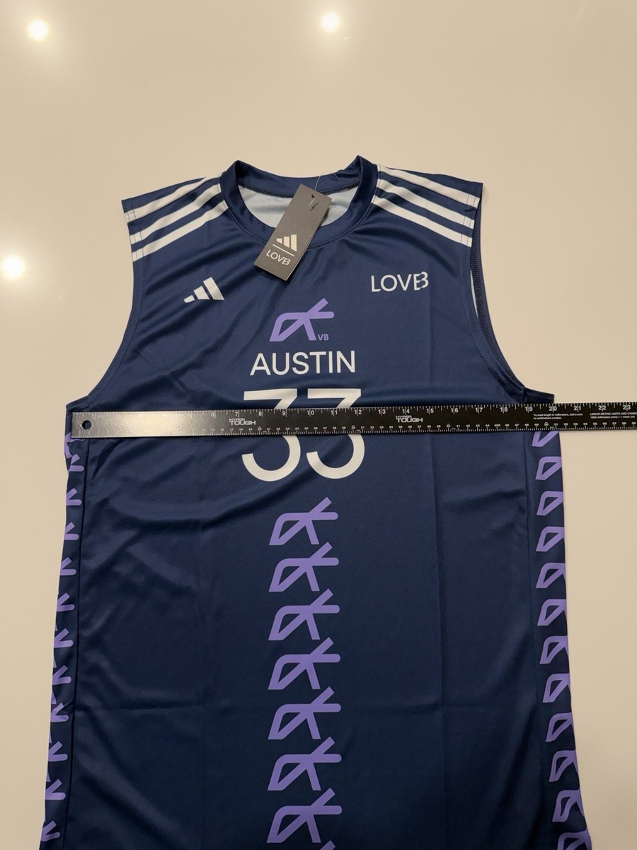 Adidas LOVB Austin Logan Eggleston #33 Volleyball Jersey Navy